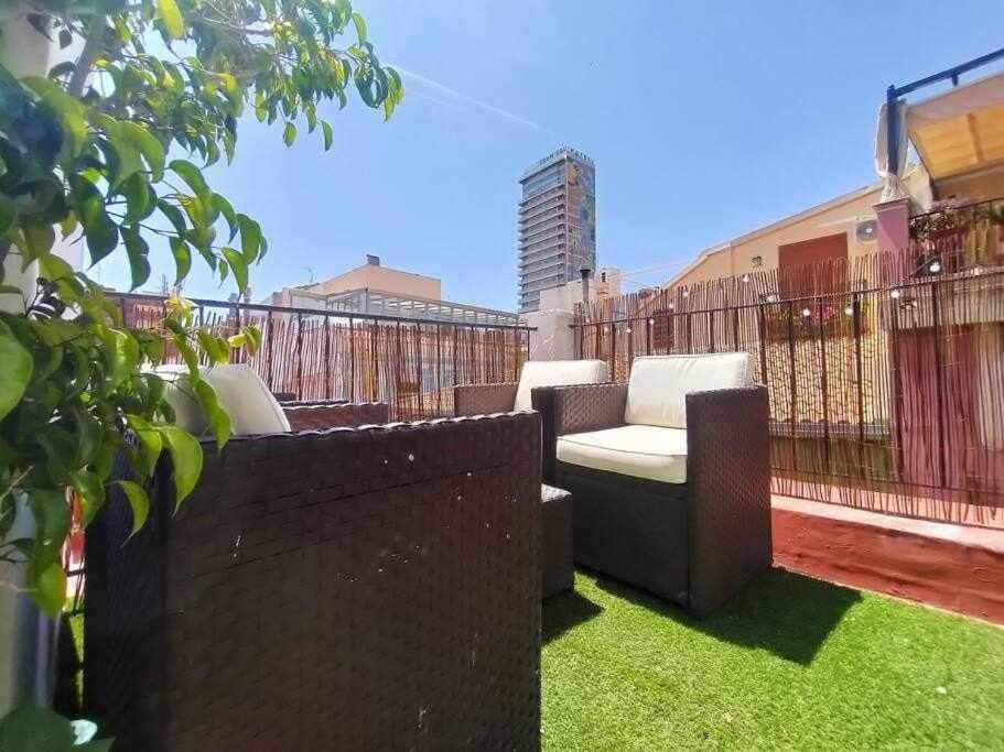 Dirdam Cascoantiguo -Roof Top -4 Min Playa Alicante Luaran gambar